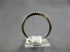 ESTATE .18CT DIAMOND 18KT WHITE GOLD 3D CLASSIC SEMI ETERNITY ANNIVERSARY RING