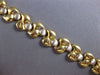 ESTATE WIDE 14KT WHITE & YELLOW GOLD CLASSIC MATTE & SHINY FUN FLORAL BRACELET