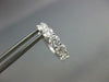 ESTATE 1.26CT DIAMOND 18KT WHITE GOLD 5 STONE ROUND SHARE PRONG HUGGIE EARRINGS