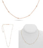 .21CT DIAMOND 14KT ROSE & WHITE GOLD ROUND BY THE YARD ADJUSTABLE LOVE NECKLACE