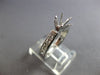 .60CT DIAMOND 14KT WHITE GOLD SIX PRONG CHANNEL SEMI MOUNT ENGAGEMENT RING 28073