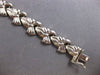 ESTATE WIDE 14KT WHITE GOLD 3D CLASSIC MATTE & SHINY MULTI BOW FUN BRACELET