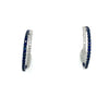 1.17CT DIAMOND & AAA SAPPHIRE 18KT WHITE GOLD CLASSIC UMBRELLA HANGING EARRINGS