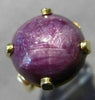 ANTIQUE EXTRA LARGE 19.95CT STAR RUBY SAPPHIRE 14KT YELLOW GOLD 3D RING #25648
