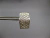 ESTATE LARGE 1.56CT DIAMOND 18KT WHITE GOLD MULTI ROW CLIP ON HANGING EARRINGS
