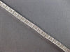ESTATE .75CT DIAMOND 14KT WHITE GOLD 3D OPEN HEART LOVE KNOT TENNIS BRACELET