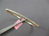 .92CT DIAMOND 14KT YELLOW GOLD CLASSIC ROUND SEMI ETERNITY 2MM BANGLE BRACELET