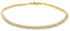 ESTATE 1.91CT DIAMOND 18KT YELLOW GOLD 3D CLASSIC ROUND BEZEL TENNIS BRACELET