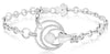 .28CT DIAMOND 14KT WHITE GOLD 3D FLOWER MULTI CIRCULAR ADJUSTABLE HEART BRACELET