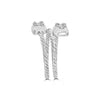 .32CT DIAMOND 18K WHITE GOLD 3D ROUND & BAGUETTE DOUBLE SQUARE OCTAGON ROPE RING