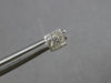 ESTATE .25CT DIAMOND 14KT WHITE GOLD 3D PRINCESS INVISIBLE SQUARE STUD EARRINGS