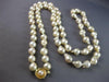 ESTATE LONG AAA PEARL 14KT YELLOW GOLD 3D CLASSIC FLOWER LOVE NECKLACE #27558