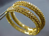 EXTRA LARGE 12.52CT INTENSE FANCY YELLOW DIAMOND 18KT YELLOW GOLD HOOP EARRINGS