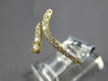 .39CT DIAMOND 18KT YELLOW GOLD 3D GRADUATING CRISS CROSS SNAKE FLEXIBLE FUN RING