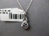 ESTATE .54CT DIAMOND & AAA SAPPHIRE 18KT WHITE GOLD PEAR SHAPE FLOATING PENDANT
