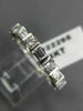 ESTATE 2.40CT BAGUETTE & ROUND CUT DIAMOND 14KT WHITE GOLD ETERNITY RING #22295