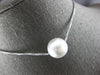 ESTATE AAA SOUTH SEA PEARL 18KT WHITE GOLD 3D CLASSIC SOLITAIRE FLOATING PENDANT