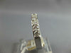 ESTATE .65CT DIAMOND 14K WHITE GOLD ROUND 9 STONE SEMI ETERNITY ANNIVERSARY RING
