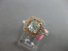 LARGE GIA 1.45CT WHITE PINK & GREEN DIAMOND 18KT WHITE & ROSE GOLD CLASSIC RING
