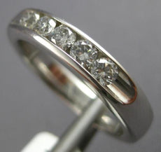 .50CT DIAMOND 14KT WHITE GOLD 3D ROUND 5 STONE CHANNEL WEDDING ANNIVERSARY RING