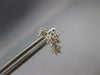 ESTATE .35CT DIAMOND 18KT WHITE GOLD 3D CLASSIC MULTI FLOWER STUD EARRINGS