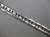 ESTATE LARGE & LONG 14KT WHITE GOLD 3D ITALIAN SOLID GUCCI DESIGN MENS BRACELET