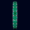 3.60CT AAA EMERALD 14KT WHITE GOLD CLASSIC SHARED PRONG ETERNITY FUN LOVE RING