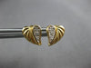 ESTATE .07CT DIAMOND 14KT WHITE & YELLOW GOLD CLASSIC HEART STUD EARRINGS #28064
