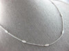 ESTATE .60CT DIAMOND 14KT WHITE GOLD 3D MARQUISE SHAPE BY THE YARD LOVE NECKLACE