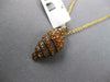 ESTATE 1.36CT AAA CITRINE 18KT YELLOW GOLD 3D CLASSIC SHELL FUN FLOATING PENDANT