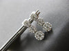 1.0CT DIAMOND 14KT WHITE GOLD 3D PAST PRESENT FUTURE JOURNEY HANGING EARRINGS