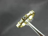 ESTATE .40CT BAGUETTE & ROUND DIAMOND 14K YELLOW GOLD 3D ANNIVERSARY RING 10077