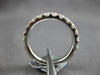 1.11CT DIAMOND 18K WHITE GOLD ROUND SHARED PRONG 3MM 3/4TH ETERNITY WEDDING RING