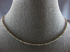 6.2CT CHAMPAGNE COLOR DIAMOND 14KT WHITE GOLD 3D ETERNITY TENNIS LOVE NECKLACE