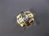 ANTIQUE .05CT OLD MINE DIAMOND 14KT 2 TONE GOLD FILIGREE SQUARE FUN RING #27358