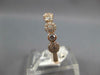 .48CT DIAMOND 14K ROSE GOLD 3D ROUND MULTI FLOWER SEMI ETERNITY ANNIVERSARY RING