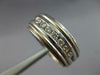 LARGE .40CT DIAMOND 14KT WHITE GOLD 7 STONE CHANNEL SOLID MENS ANNIVERSARY RING