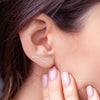 ESTATE .50CT DIAMOND 14KT YELLOW GOLD 3D CLASSIC SWIRL WAVE EAR CLIMBER EARRINGS