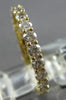 ESTATE 1CT DIAMOND 18KT YELLOW GOLD ROUND 2MM ETERNITY WEDDING ANNIVERSARY RING