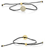.14CT DIAMOND 14KT YELLOW GOLD CLASSIC ROUND PAVE ADJUSTABLE BUTTON FUN BRACELET