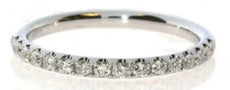 .35CT DIAMOND 18KT WHITE GOLD 3D 2MM SHARED PRONG SEMI ETERNITY ANNIVERSARY RING