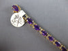 15.90CT DIAMOND & AAA AMETHYST 14KT YELLOW GOLD 3D OVAL & ROUND TENNIS BRACELET