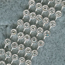 4.40CT DIAMOND 18KT WHITE GOLD 3D ROUND MULTI ROW FILIGREE BY THE YARD BRACELET