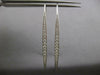 EXTRA LARGE 1.19CT DIAMOND 14KT WHITE GOLD LONG GRADUATING BAR HANGING EARRINGS