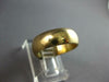 ESTATE WIDE 14KT YELLOW GOLD 3D CLASSIC SHINY 6MM WEDDING ANNIVERSARY RING