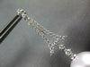 LARGE .6CT DIAMOND & AAA SOUTH SEA PEARL 18K WHITE GOLD V SHAPE HANGING EARRINGS