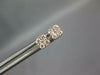 .67CT DIAMOND 18KT ROSE GOLD CLUSTER SQUARE INTERCHANGEABLE STUD JACKET EARRINGS