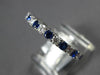 1.40CT DIAMOND & AAA SAPPHIRE 18KT WHITE GOLD ETERNITY WEDDING ANNIVERSARY RING