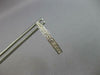 ESTATE .49CT DIAMOND 14K WHITE GOLD CLASSIC ROUND FILIGREE HOOP HANGING EARRINGS