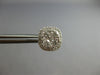 1.29CT DIAMOND 14KT WHITE GOLD CLASSIC ROUND INVISIBLE SQUARE HALO STUD EARRINGS
